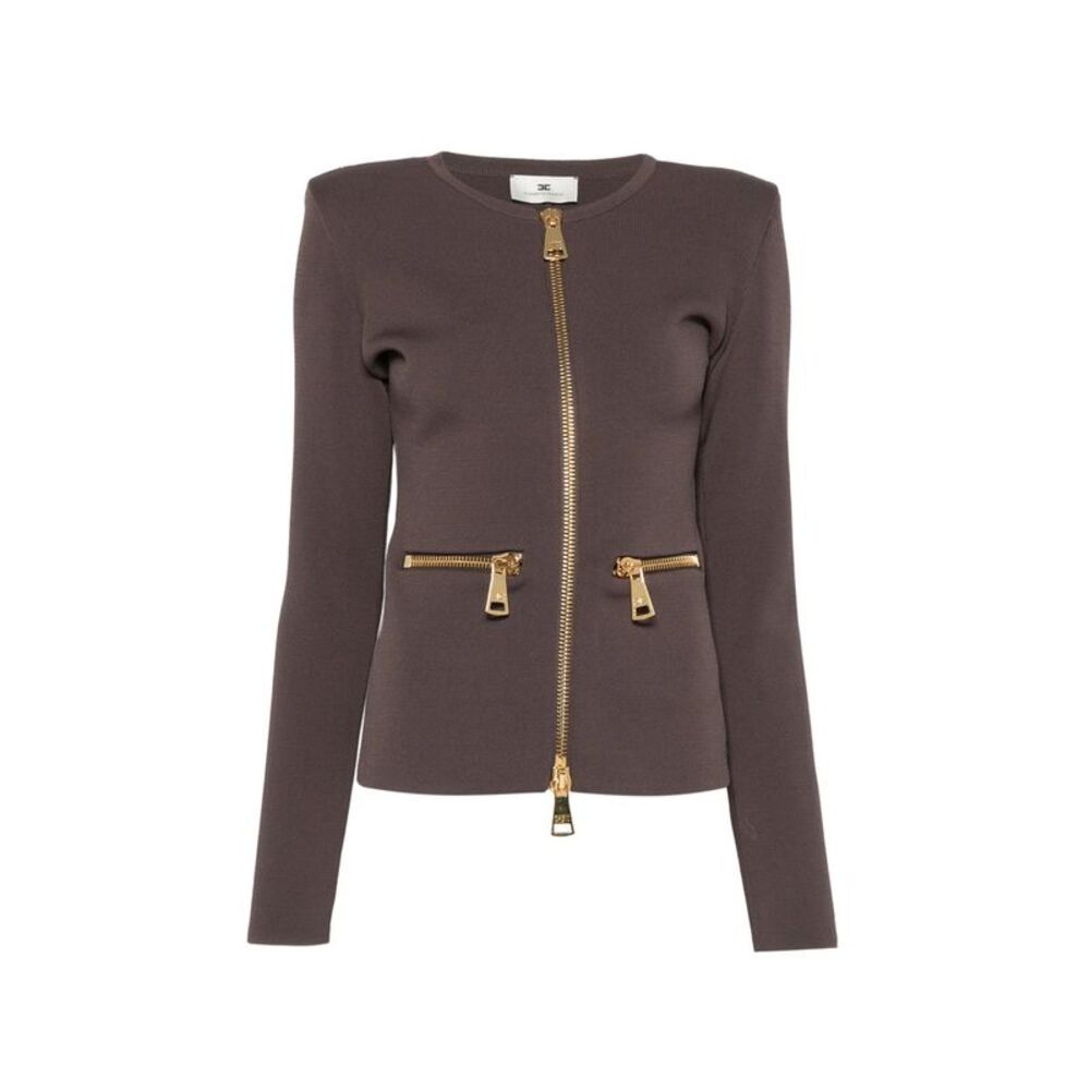 Elisabetta Franchi Brown Knitwear - Cardigans Women